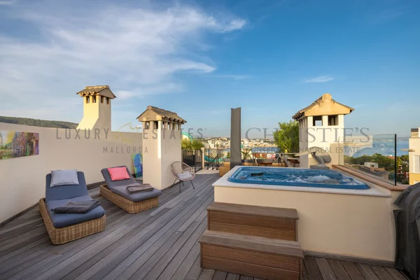 Ático renovado en bendinat con espectaculares vistas al mar 2