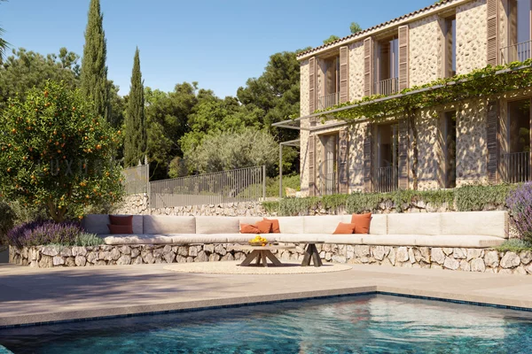 casa de campo de nueva construcción en bunyola con piscina 4