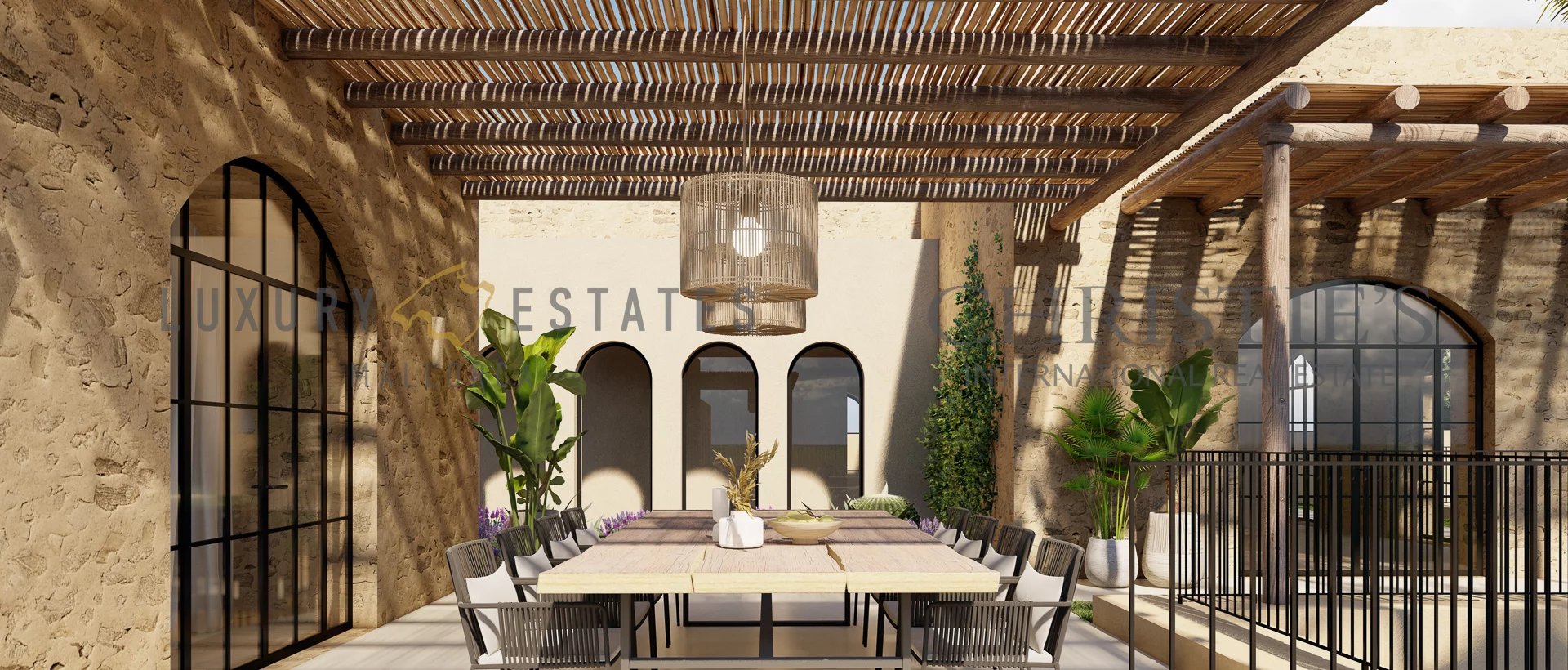 new build natural stone finca near bunyola 8