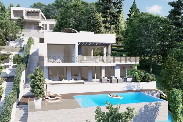 moderna villa de nueva construcción con vistas parciales al mar en camp de mar 3 moderna villa de nueva construcción con vistas parciales al mar en camp de mar 3