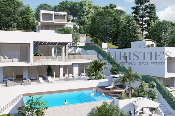 moderna villa de nueva construcción con vistas parciales al mar en camp de mar 1 moderna villa de nueva construcción con vistas parciales al mar en camp de mar 1