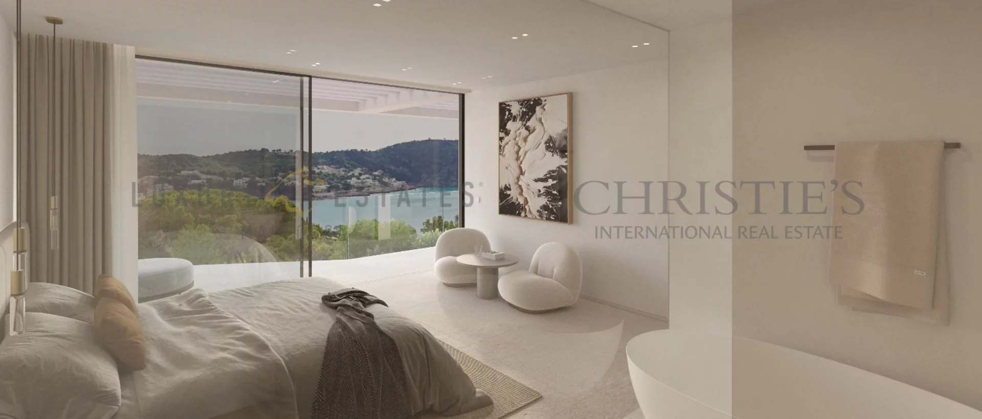 villa de lujo de nueva construcción en camp de mar con equipamiento de diseño y vistas al mar 6