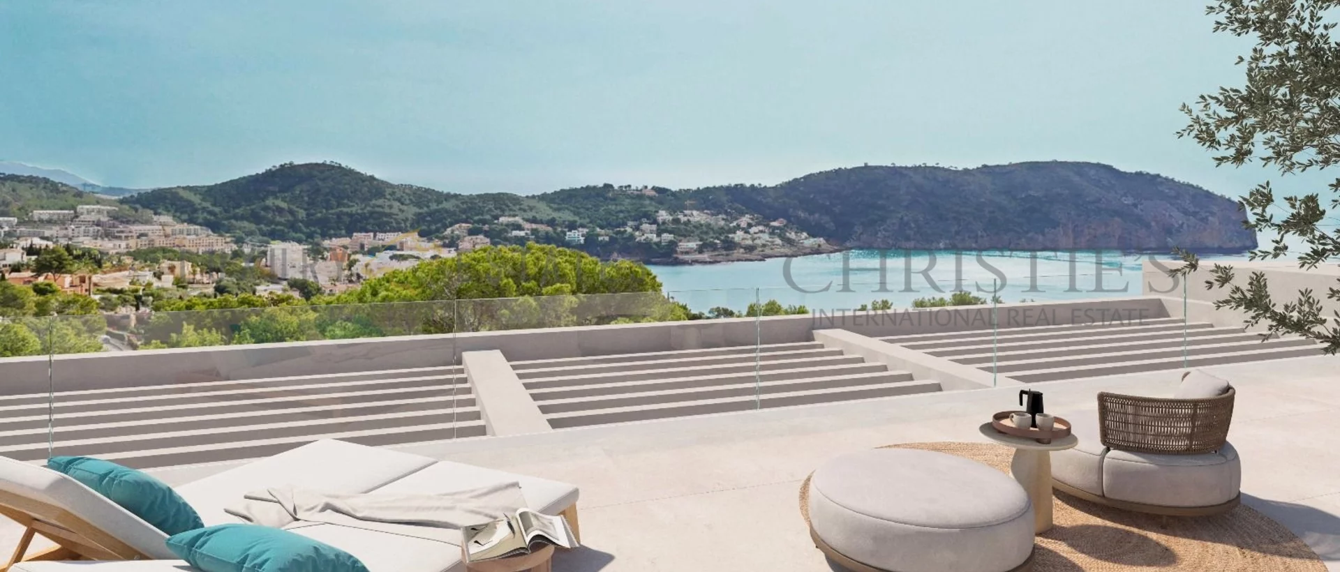 villa de lujo de nueva construcción en camp de mar con equipamiento de diseño y vistas al mar 1