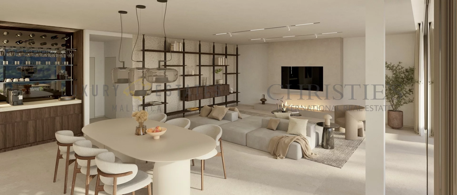 lujosa villa de nueva construcción en camp de mar con vistas al mar y piscina 4