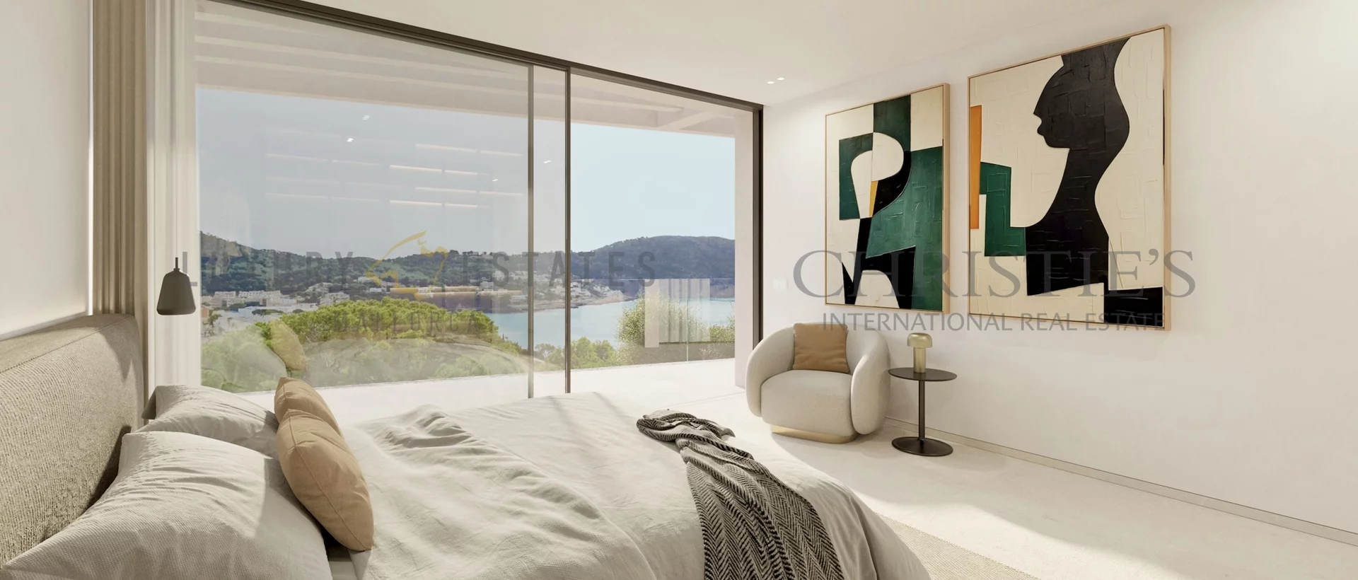 lujosa villa de nueva construcción en camp de mar con vistas al mar y piscina 6