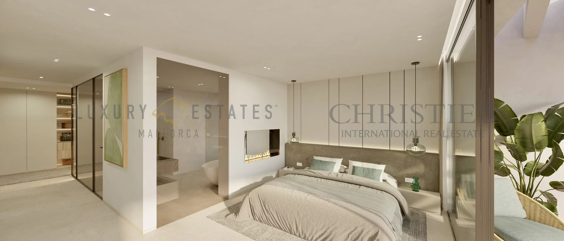 lujosa villa de nueva construcción en camp de mar con vistas al mar y piscina 7