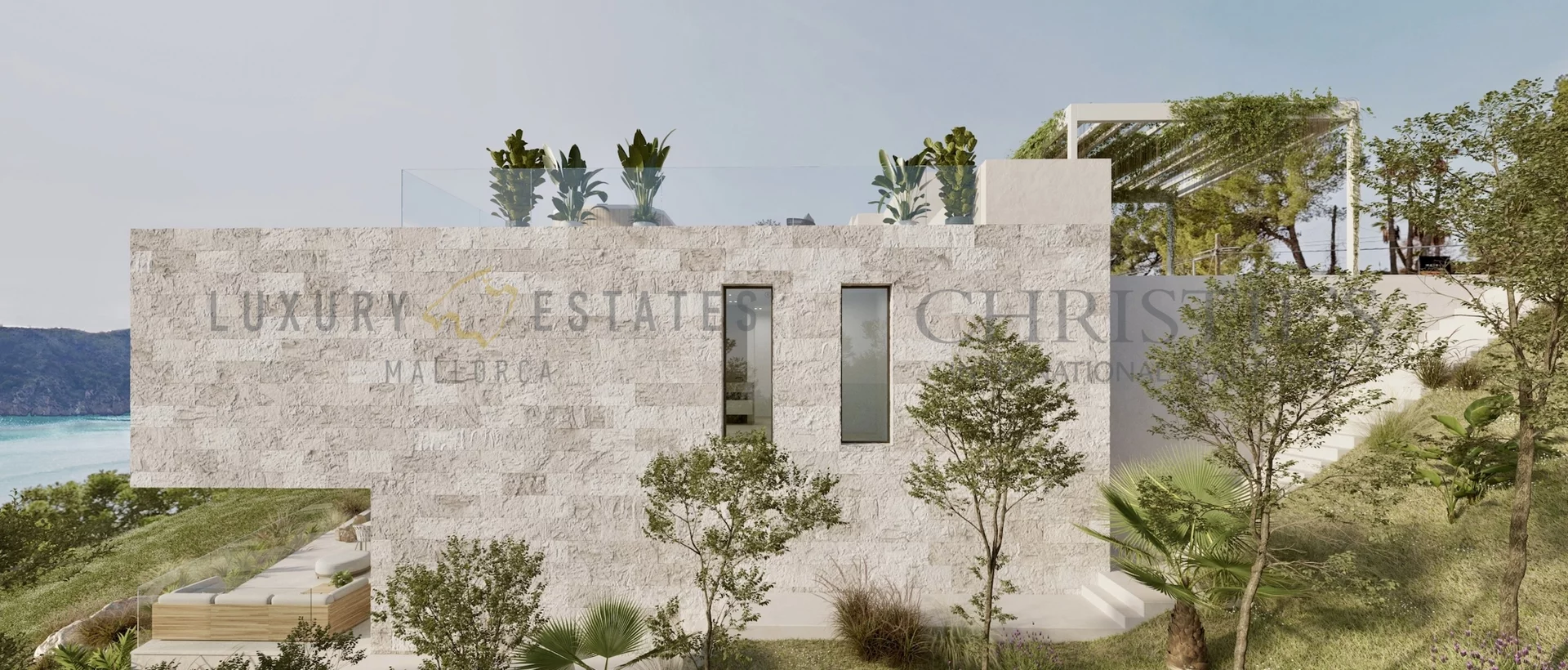 lujosa villa de nueva construcción en camp de mar con vistas al mar y piscina 9