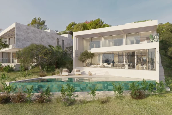 elegante villa de nueva construcción en camp de mar con vistas al mar y a la montaña 2