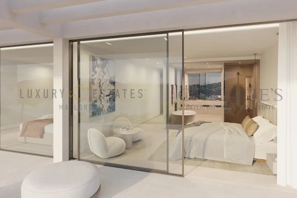 elegante villa de nueva construcción en camp de mar con vistas al mar y a la montaña 3