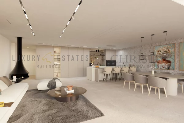 elegante villa de nueva construcción en camp de mar con vistas al mar y a la montaña 4