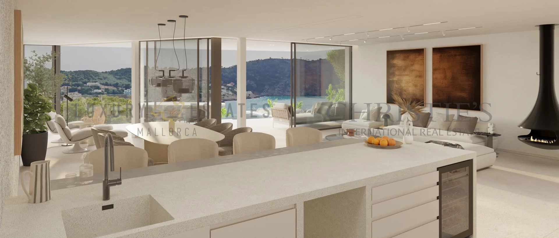 elegante villa de nueva construcción en camp de mar con vistas al mar y a la montaña 5