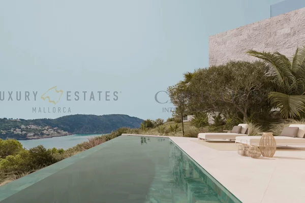 elegante villa de nueva construcción en camp de mar con vistas al mar y a la montaña 1