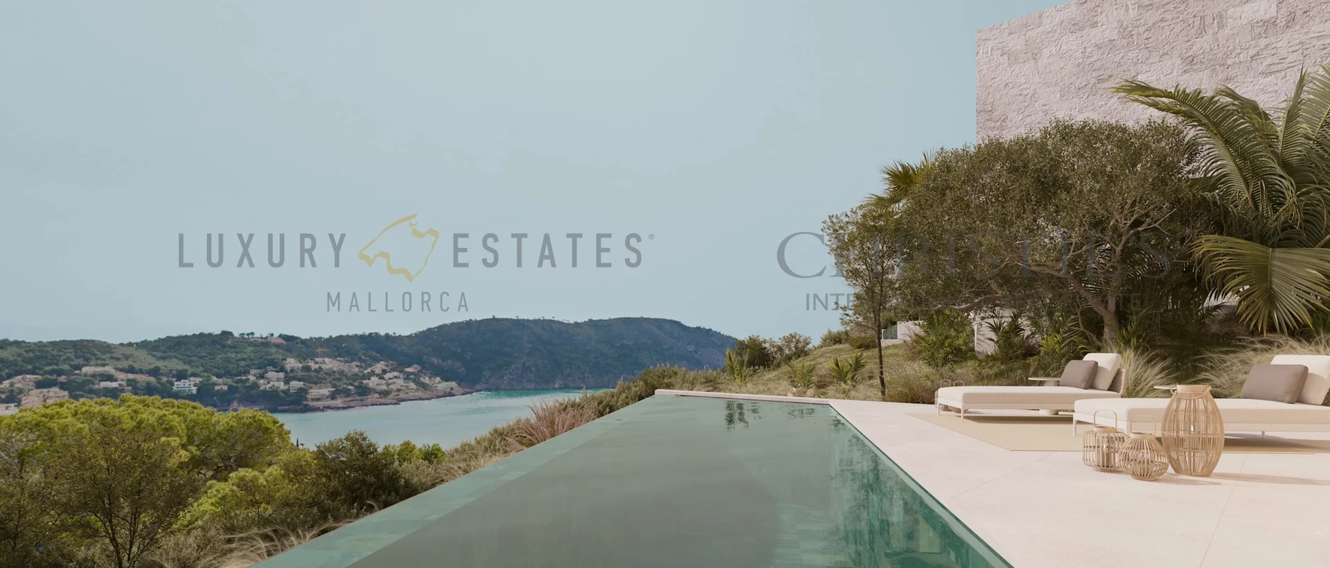 elegante villa de nueva construcción en camp de mar con vistas al mar y a la montaña 1