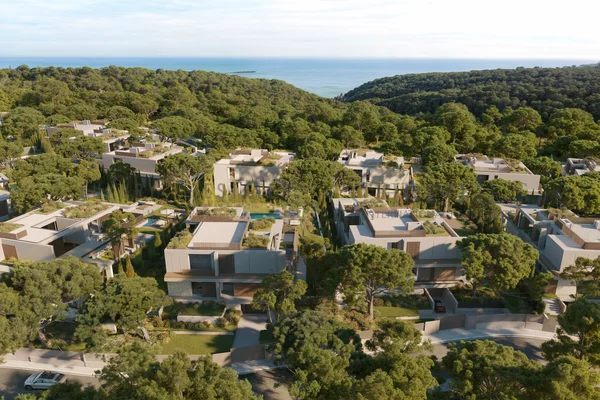 chalet de nueva construcción cerca de cala cap falcó con piscina y vistas al mar