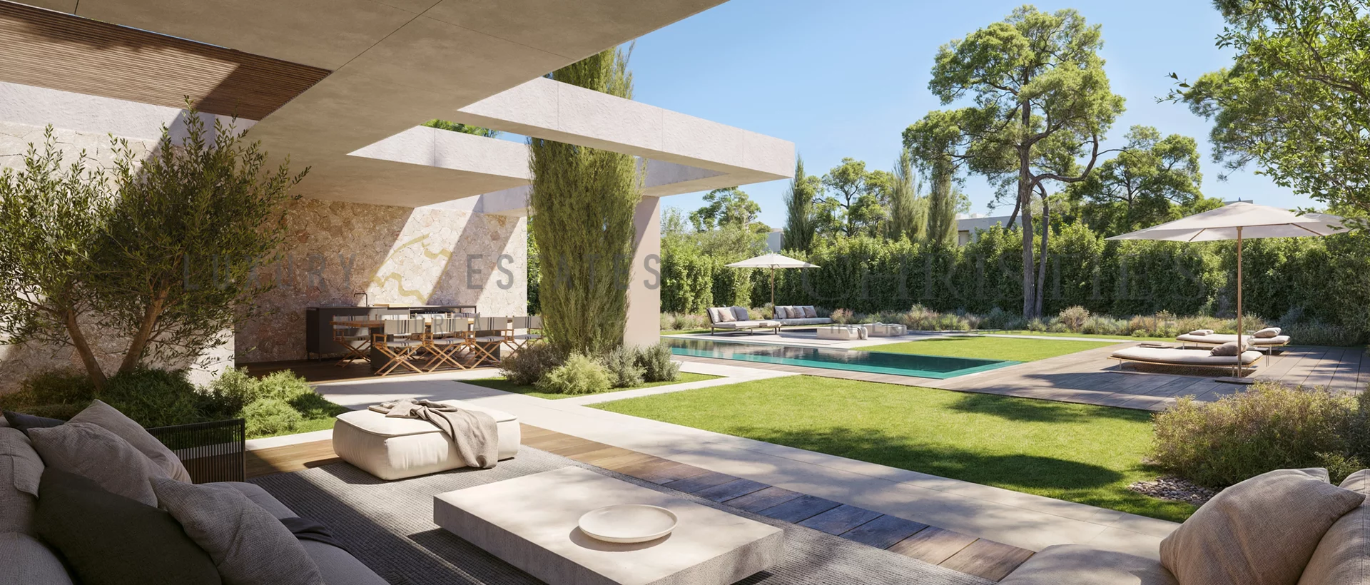 moderne villa in cala vinyas im neubau projekt clariana homes im südwesten mallorcas
