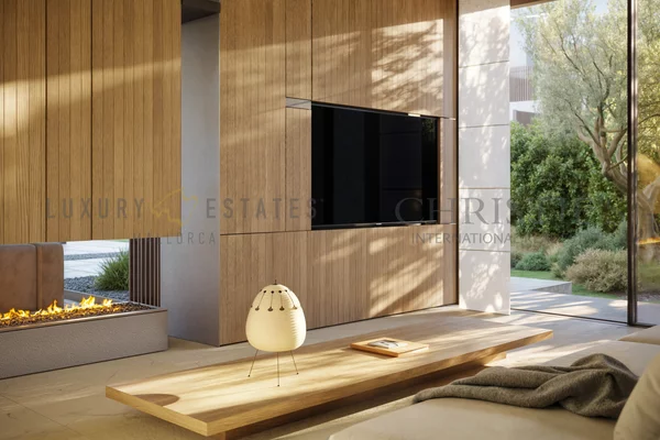 chalet de nueva construcción en primera ocupación en cala vinyas con piscina y cerca de la playa