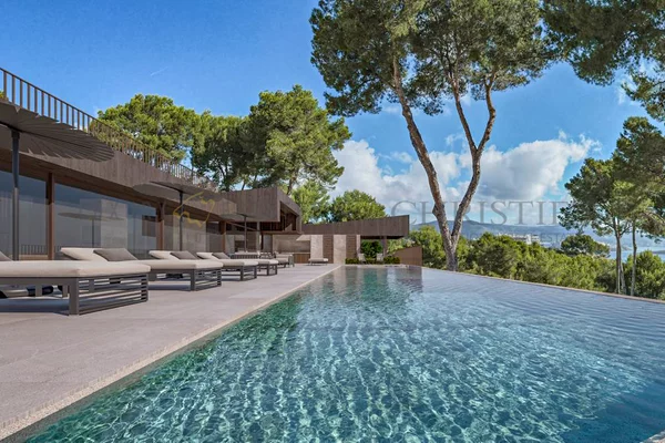 proyecto de construcción villa de deseño cala vinyas 2