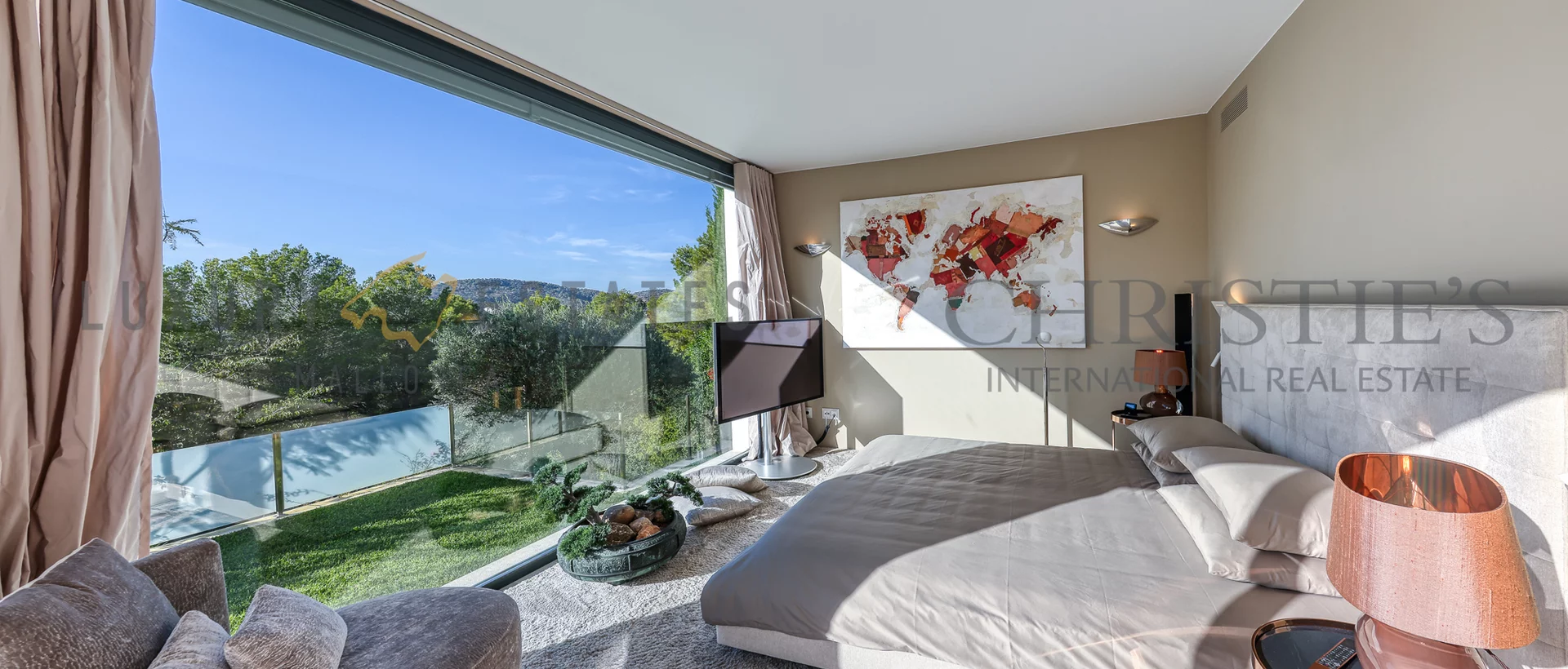 moderne villa in cala vinyas mit pool und garten 11