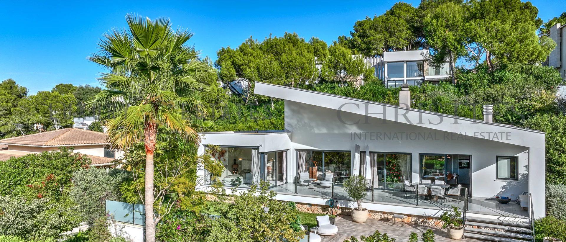 vmoderne villa in cala vinyas mit pool und garten19