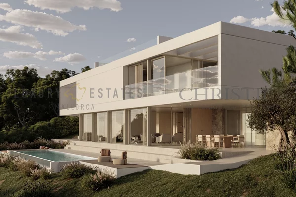 moderna villa de nueva construcción en cala vinyas cerca de la playa 1