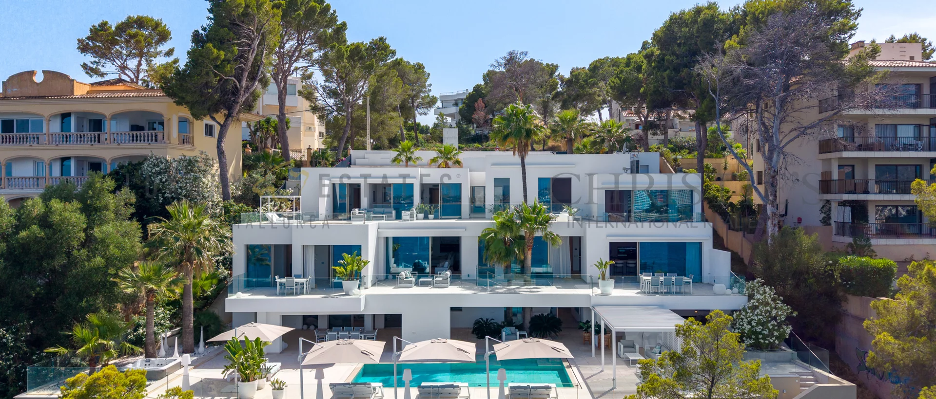 villa first sea line cala vinyas 1