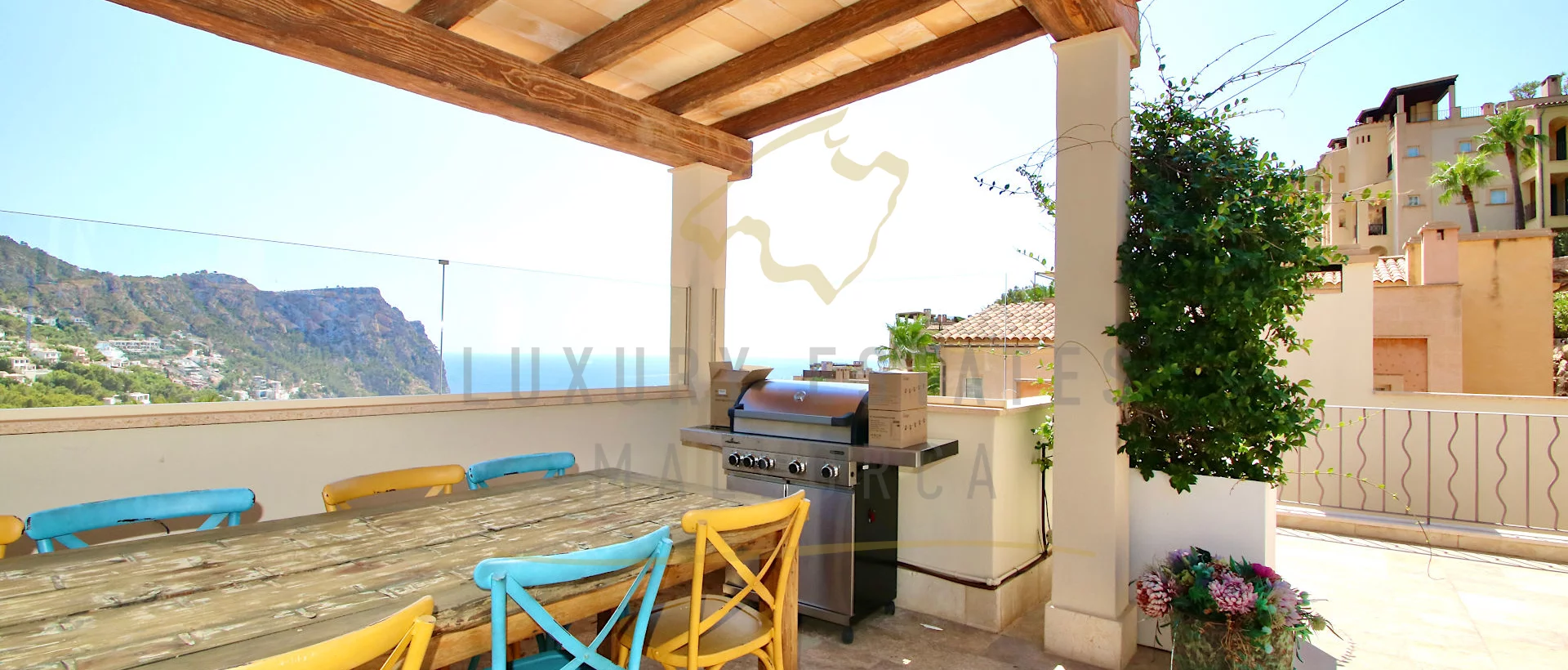 roof terrace in penthouse in cala llamp andratx roof terrace in penthouse in cala llamp andratx
