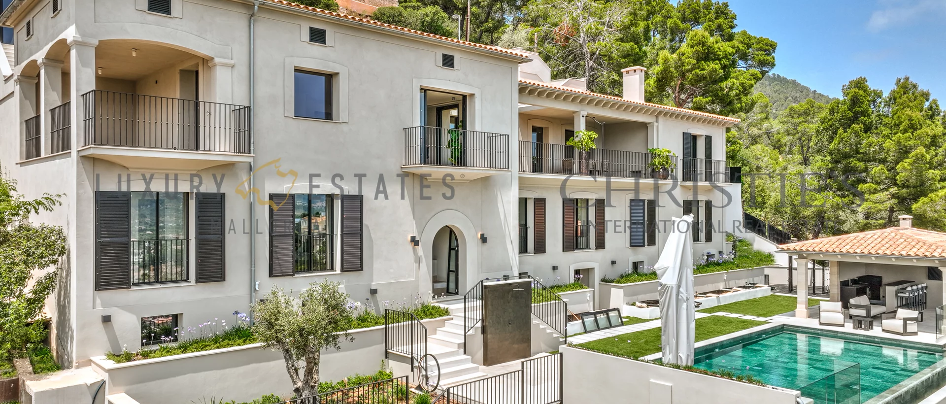 luxurious new build villa in puerto de andratx with guest house and harbour views 2