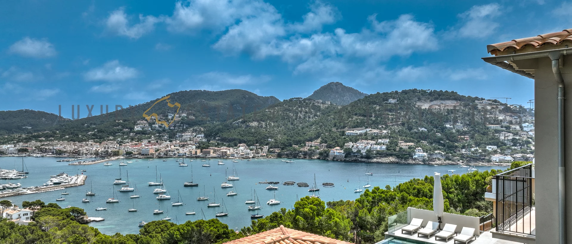 luxurious new build villa in puerto de andratx with guest house and harbour views 14