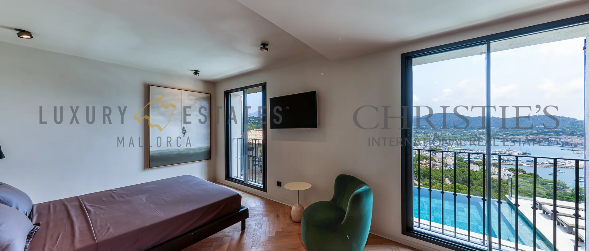 luxurious new build villa in puerto de andratx with guest house and harbour views 18