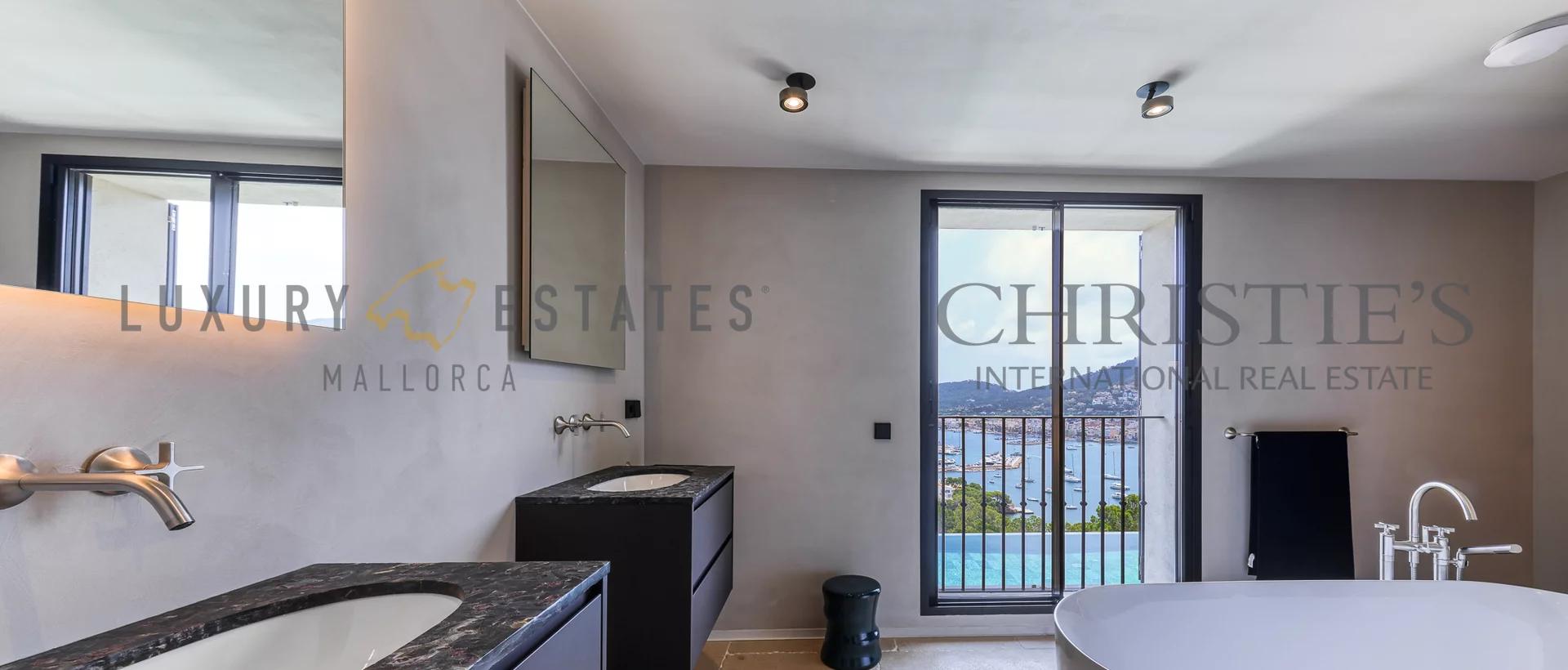 luxurious new build villa in puerto de andratx with guest house and harbour views 19