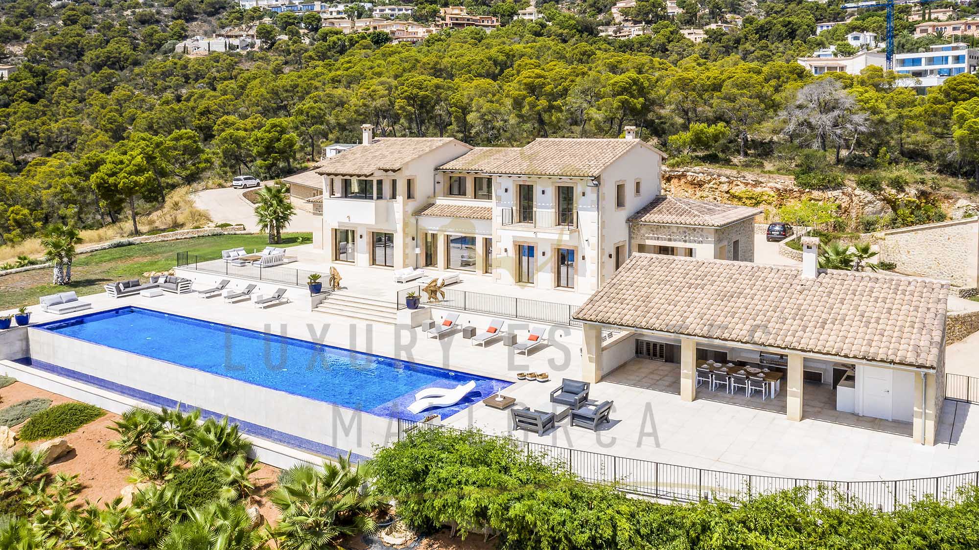 Mediterranean villa in Port Andratx with dream views and absolute