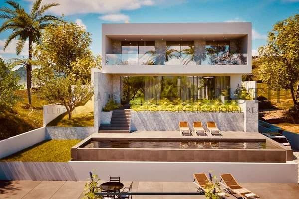 parcela edificable en portals nous con proyecto para chalet moderno cerca del puerto deportivo 2