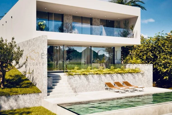 parcela edificable en portals nous con proyecto para chalet moderno cerca del puerto deportivo 1