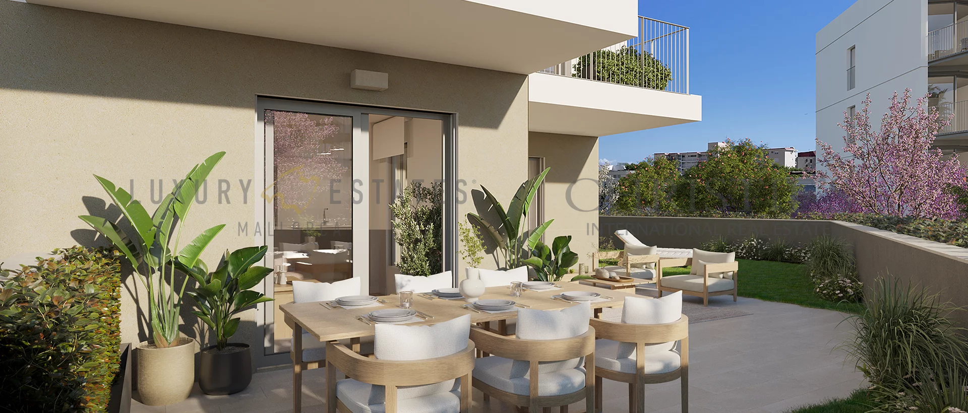 moderne erdgeschosswohnung in palmanova mit garten 2