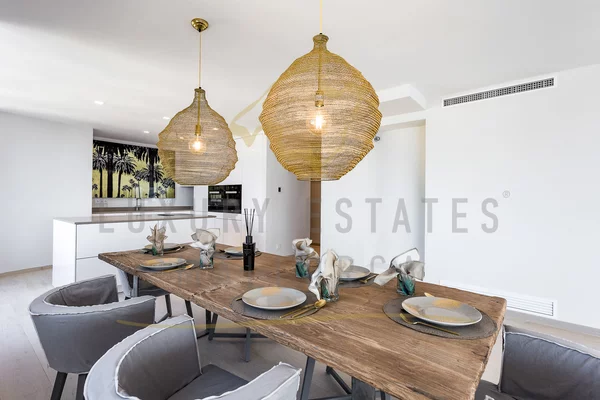 wohnung mit fantastischem panoramablick und meerblick in san augustin   essbereich