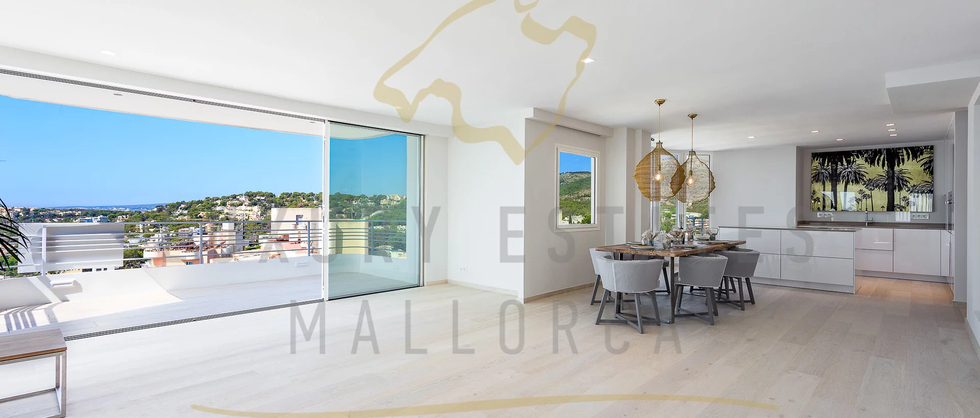 wohnung mit fantastischem panoramablick und meerblick in san augustin   wohn  und essbereich wohnung mit fantastischem panoramablick und meerblick in san augustin   wohn  und essbereich