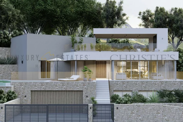 parcela en sa coma cerca de bunyola con proyecto para chalet moderno 2