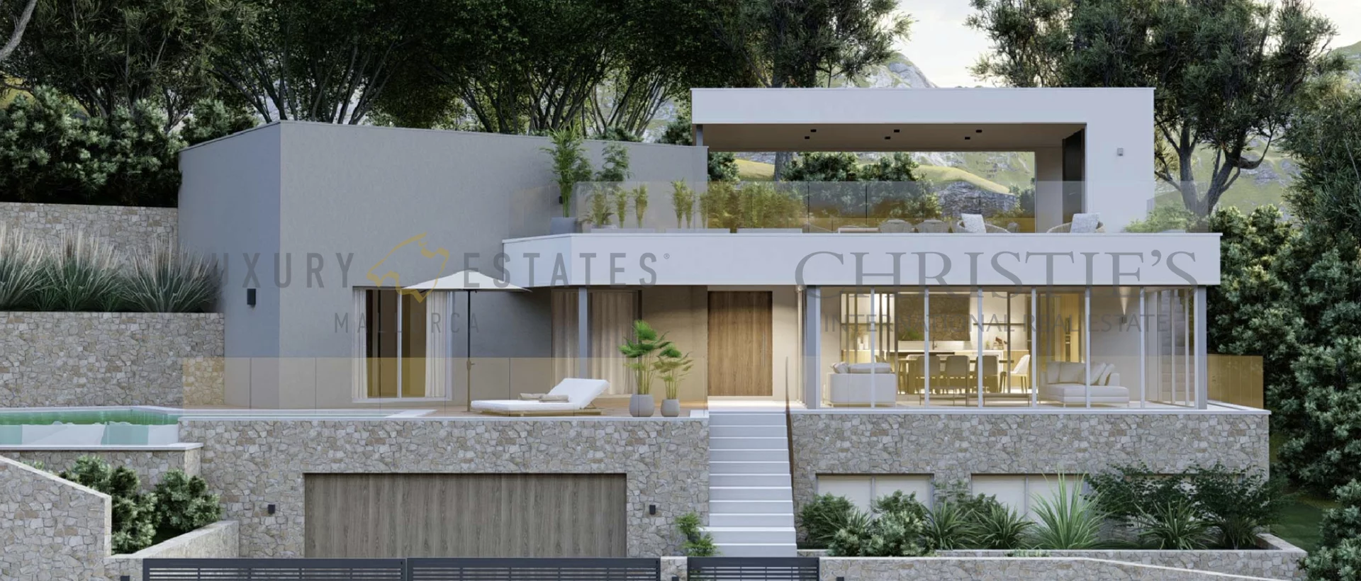 grundstück in sa coma bei bunyola mit projekt für moderne villa 2