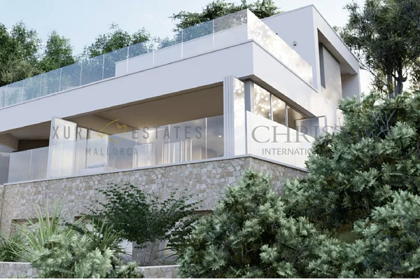 parcela en sa coma cerca de bunyola con proyecto para chalet moderno 3