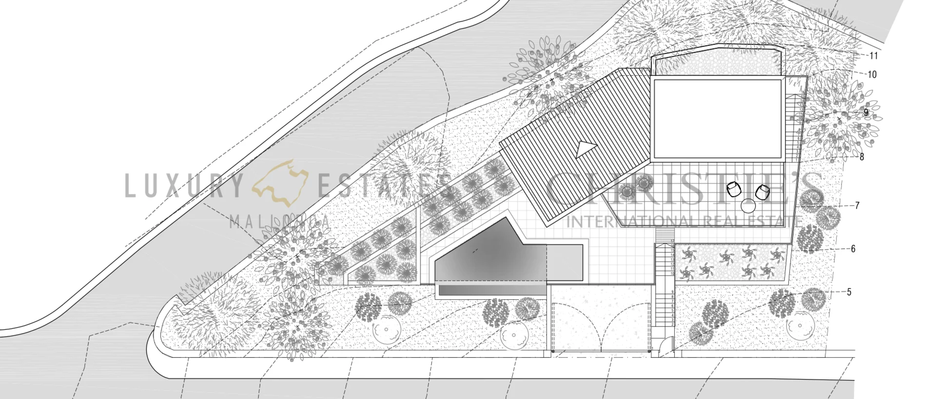 grundstück in sa coma bei bunyola mit projekt für moderne villa 13