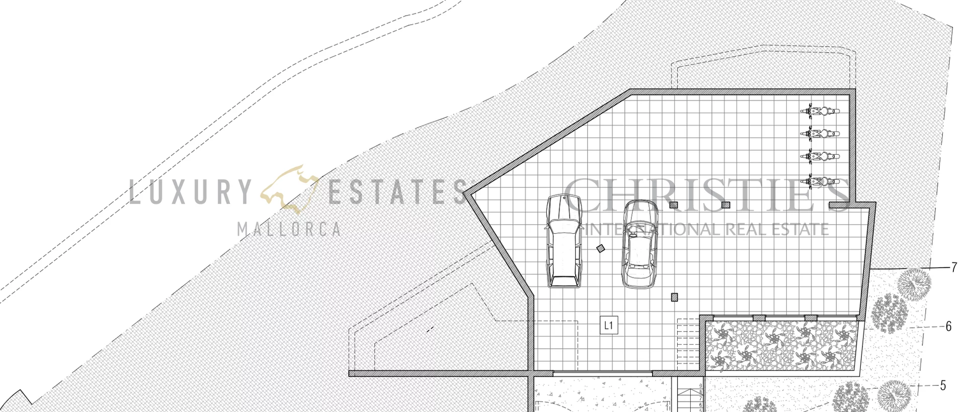 grundstück in sa coma bei bunyola mit projekt für moderne villa 14