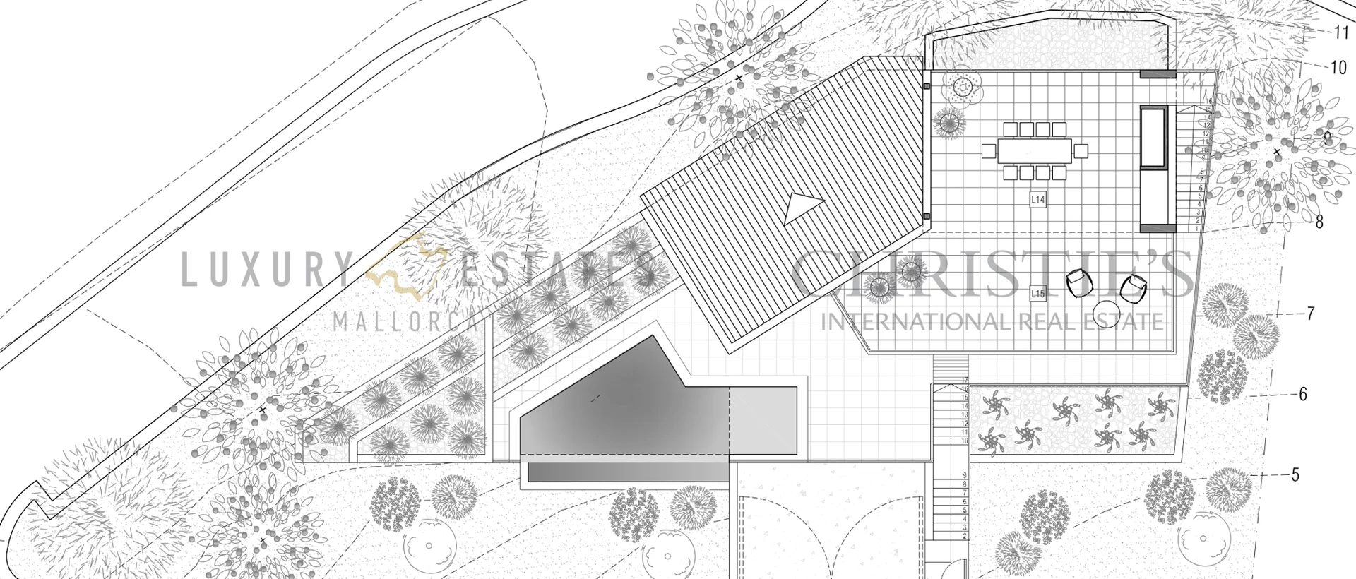 grundstück in sa coma bei bunyola mit projekt für moderne villa 17