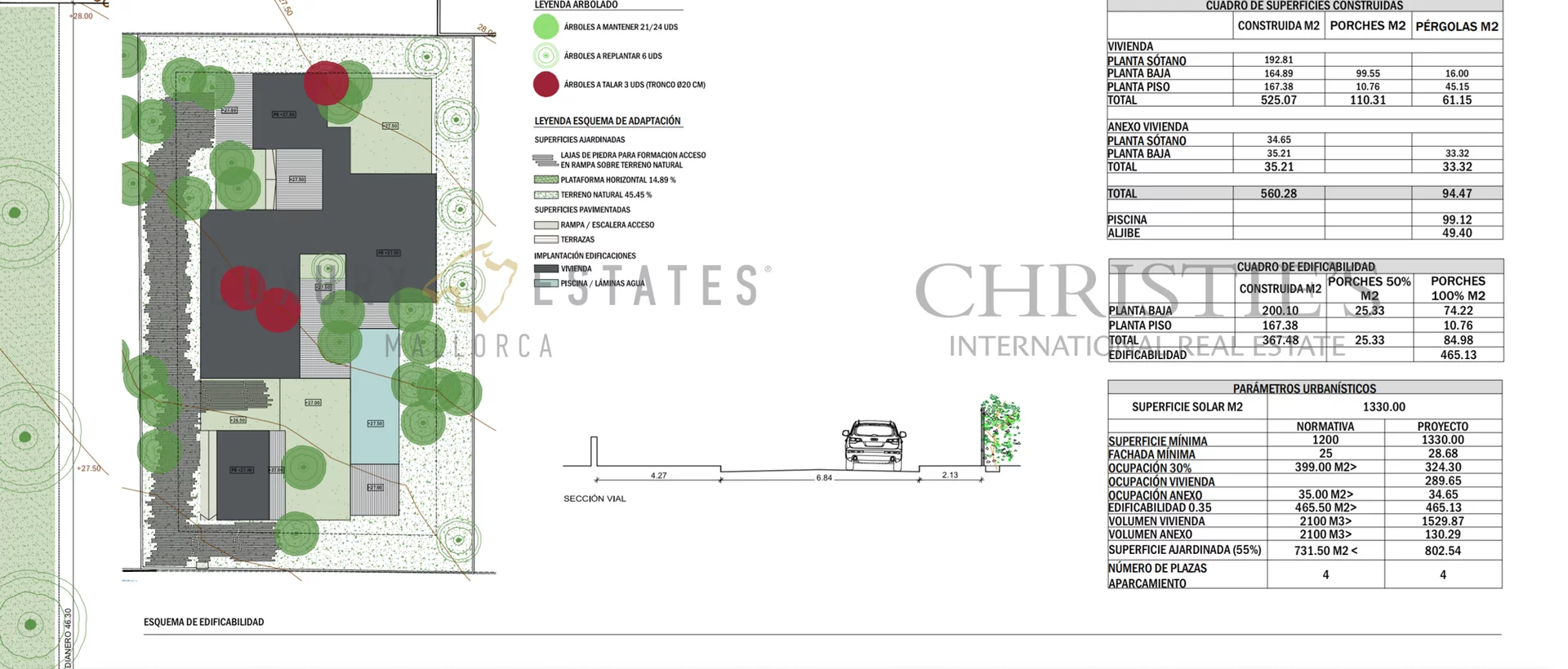 santa ponsa terreno con proyecto de villa 0043