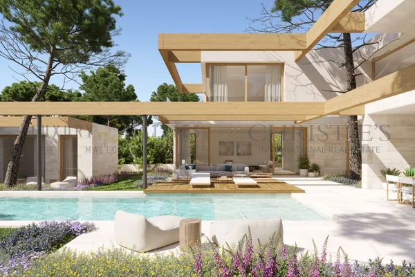 santa ponsa terreno con proyecto de villa 0