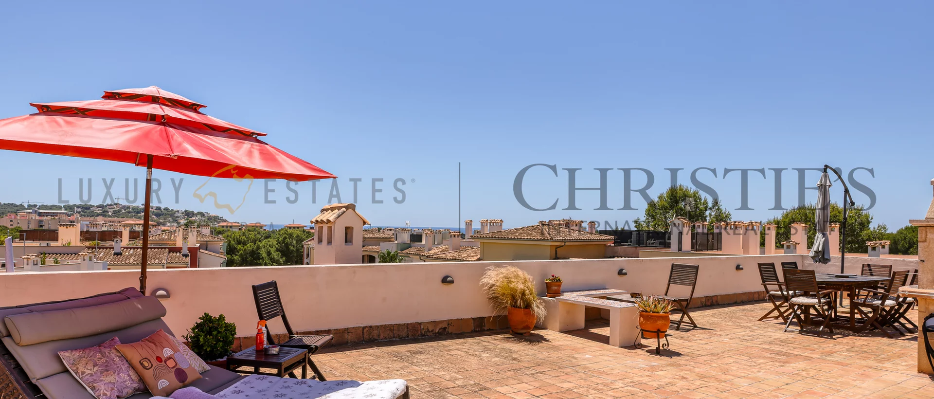 Ático en exclusiva comunidad residencial directamente en el campo de golf de santa ponsa